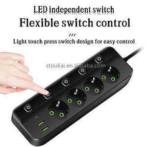 Stylish and <strong>Functional</strong> Power Supply Durable Power Strip Extension <strong>With</strong> <strong>USB</strong> and <strong>Multi</strong> Outlet - Product Image 3