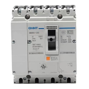 Chint NM8NDC 1000V DC MCCB 125A <strong>160A</strong> 250A <strong>400A</strong> 630A 800A 1000A 1250A 1600A 25kA 36kA 50kA 100kA CHNT 1000VDC Circuit Breaker - Product Image 1