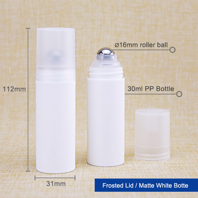 ขวดสีขาวพร้อมลูกบอล SUS304