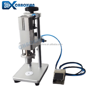 Taşınabilir pnömatik 3 ml Amber cam ampuller 18MM Diam Crimper flakon alüminyum kap mühürleme makinesi - Product Image 2