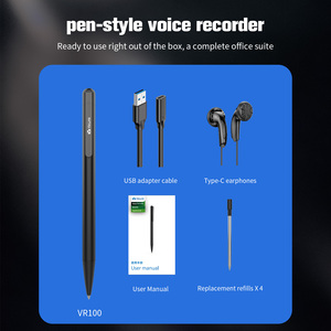 Pluma de escritura de audio digital moderna de 32GB Grabadora de voz con cancelación de ruido AI Grabación de un botón para trabajo y estudio - Product Image 5