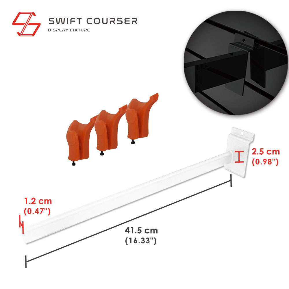 White Bracket & Orange Holder