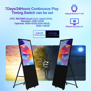360SPB IPI43A <strong>Android</strong> 11 <strong>OS</strong> Portable Indoor Digital Signage TV with <strong>Displays</strong> 43&quot; <strong>LCD</strong> Touch Screens Cloud Server Cloud Games - Product Image 3