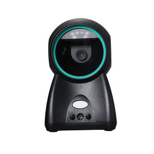 Escáner de código de barras 2D, lector de matriz de datos de detección automática de escritorio redondo, lector de código de barras Usb de supermercado, código QR 1D 2D - Product Image 2