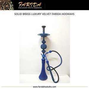 热卖Farida奢华天鹅绒涂层埃及黄铜水烟套装独特设计优质水烟