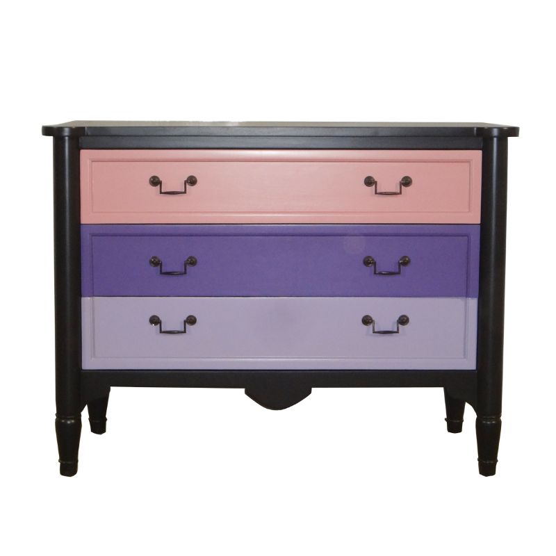 Black+Pink+Purple Painted