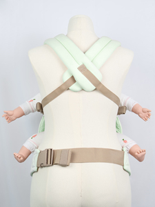 ผ้าคอตตอนนุ่มพับได้สำหรับอุ้มเด็กทารกสายรัดที่สามารถปรับได้สีเขียวอ่อนสุดหรู - Product Image 4