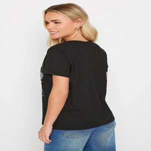 最高品質カスタム女性用プチグラフィックカジュアルTシャツ冬用プリントどんな機会にもぴったり