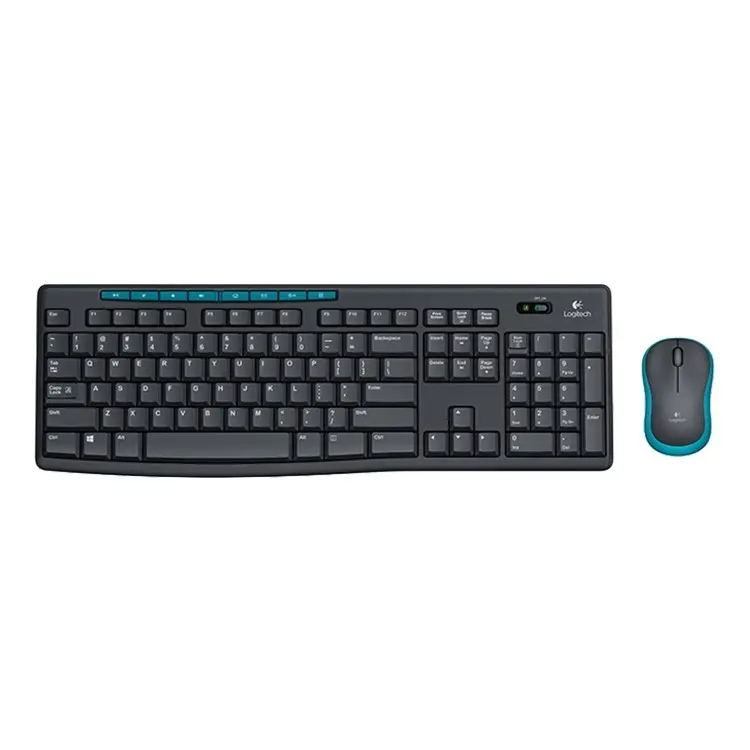 Logitech MK275 беспроводная клавиатура и мышь комбо Эргономичный игровой набор с мини-приемником для ноутбуков и ПК геймеров