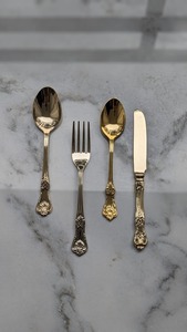简单优雅的银色成品餐具家用餐厅餐具从印度批发 - Product Image 5