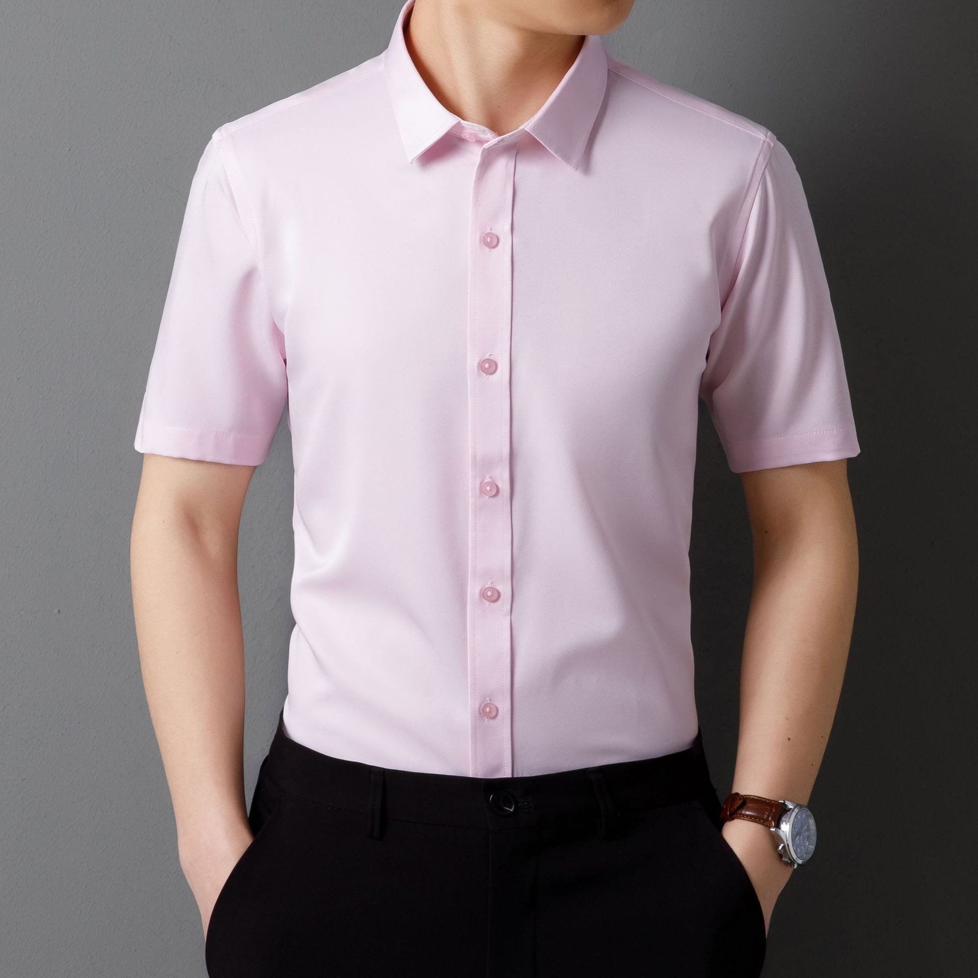 Stretch Short Sleeves - Pink