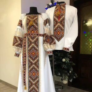 Boho Ukrainian Dress Wedding Dress Embroidery Dress Caftan Chic <strong>Nationale</strong> Ukrainian Custom Clothing Bohemian - Product Image 1
