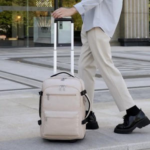 <span class=keywords><strong>Multi</strong></span> função 4 rodas rolando grande capacidade zipper encerramento carrinho estilo impermeável OEM durável oxford personalizado laptop mochila