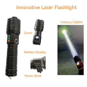 Zumlanabilir 1KM uzun işın mesafe fenerleri yakıcılar <span class=keywords><strong>Lep</strong></span> lazer yayan fosfor şarj edilebilir tekne avcılık arama için