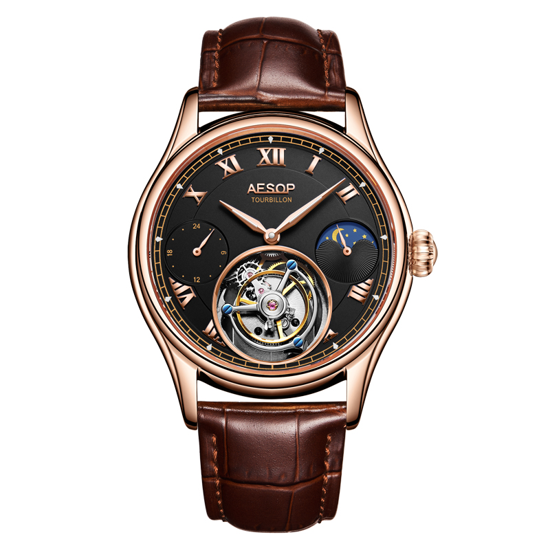 Cuir or rose-noir-marron