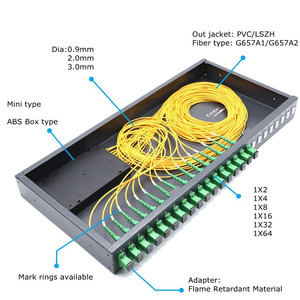 Caja de terminales de metal de 19 pulgadas, 1U, 2U, 24 paneles de conexión de fibra óptica de cartón, carcasa de bastidores de centro de datos IPTV, LC 1x12 1*24 red - Product Image 6
