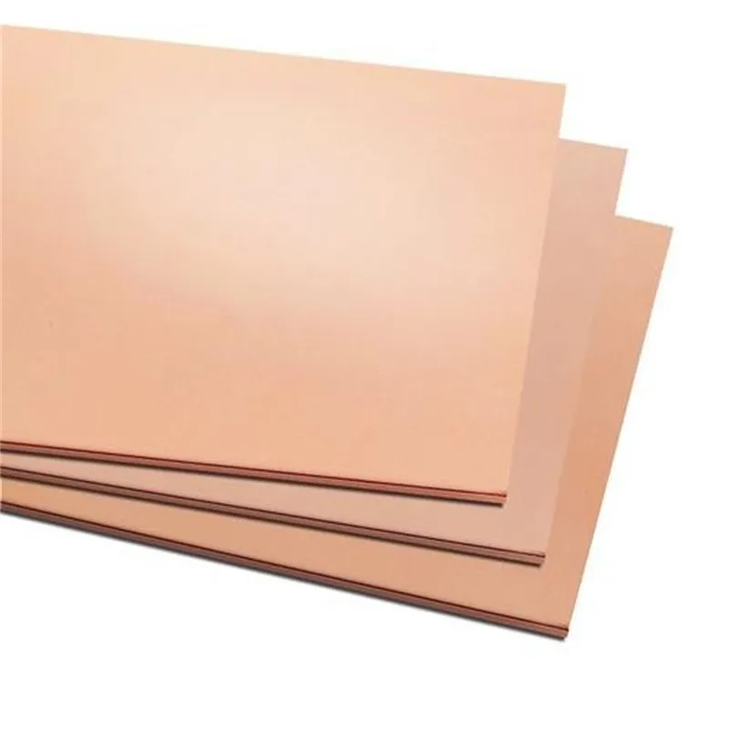 Placa de cobre de alta calidad C17200 C17500 C5191 hoja de placa de cobre de 50mm de espesor 0,3mm-5mm de espesor personalizado