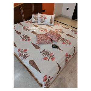 AMARA & MASAKALI AMBS016คอลเลคชั่นล่าสุด93X108,ผ้าคลุมเบาะบล็อคมือ2ชิ้นผ้าปูที่นอนขนาดควีนไซส์พรีเมี่ยม - Product Image 6