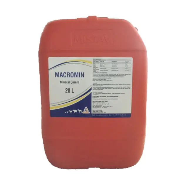 Private Label OEM Product Macromin Oral Solution is a Feed Additive for Poultry Cattle Camels Horses Calves Sheep and Goats