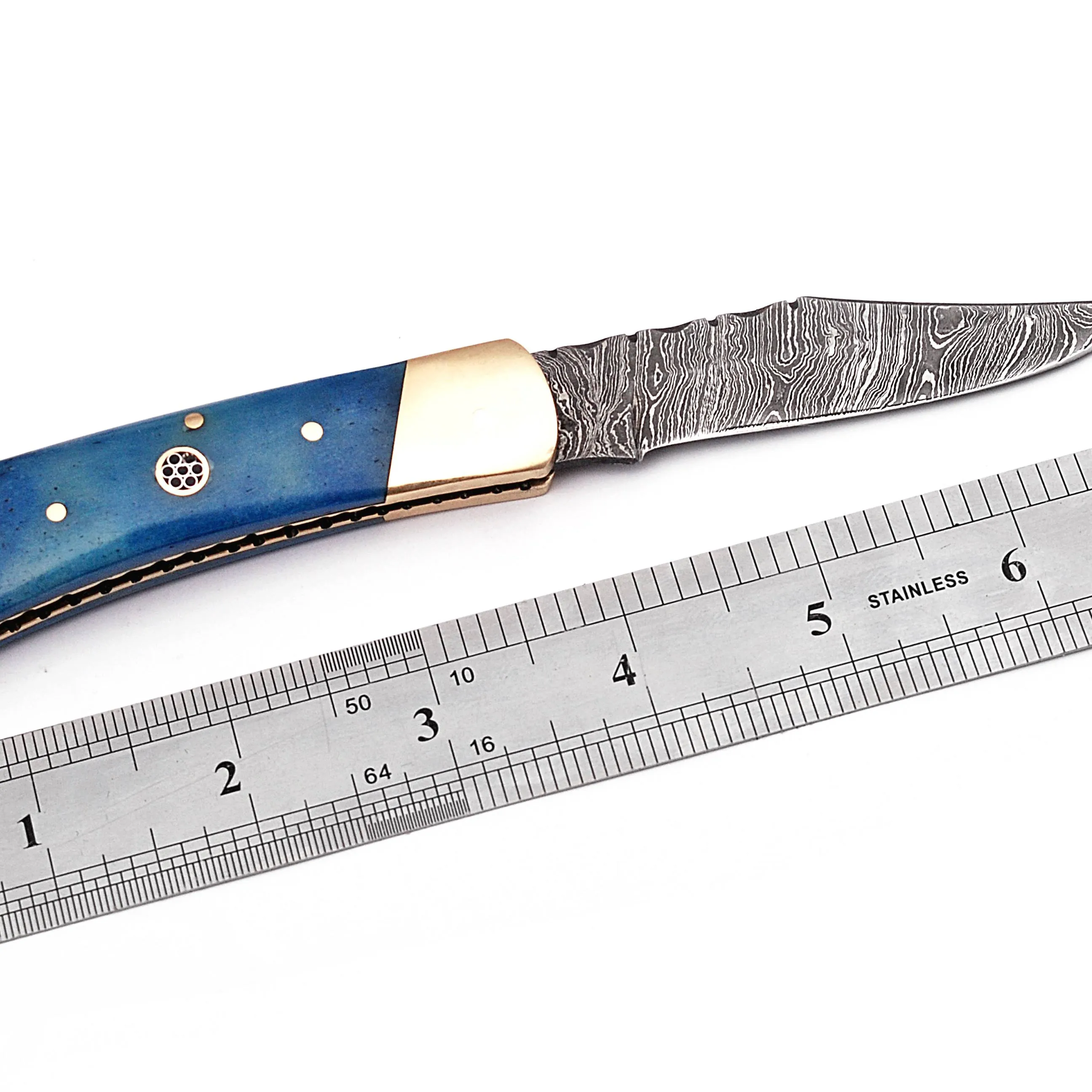 سكينة الجيب, سكينة جيب مصنوعة يدويًا عالية الجودة متعددة الوظائف منخفضة السعر قابلة للطي سكاكين دمشق الصلب الراتنج مقبض
