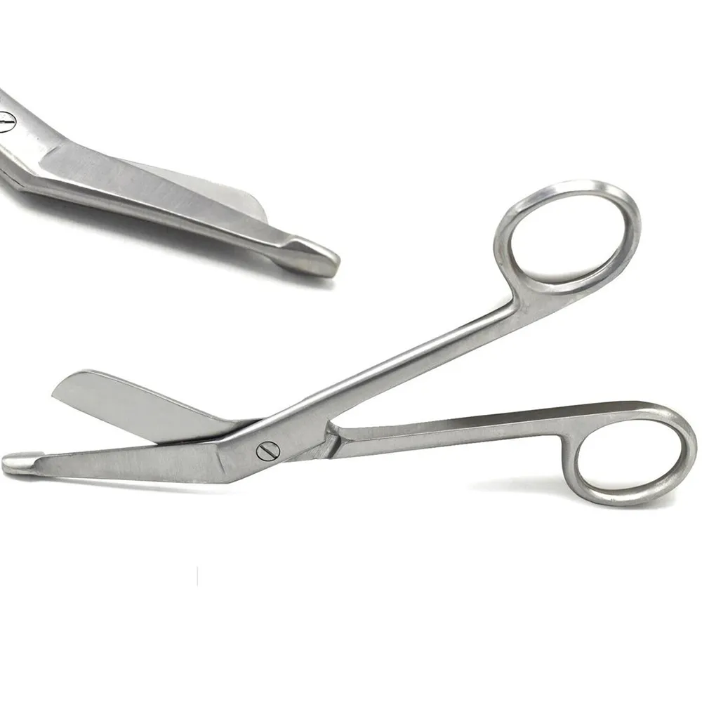 Enfermeira Acessórios Atacado Aço Inoxidável Medical Lister Bandage Scissors Shears Customized Surgical Hand Tool