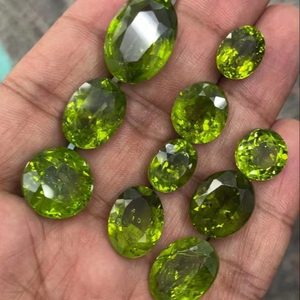 גודל גדול טבעי פרידוט תערובת צורה אבן חן chrysolite לחתוך רופף
