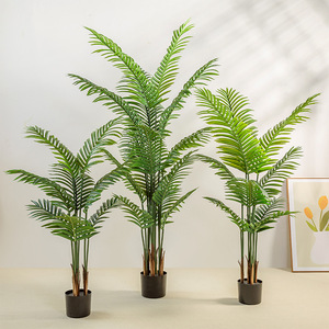 ต้นปาล์มประดิษฐ์สีเขียวฮาวายต้นปาล์มบอนไซต้นปาล์มปลูกในร่ม - Product Image 2