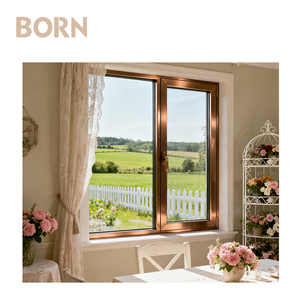 Thanh Lịch chống ăn mòn Khung đồng low-<span class=keywords><strong>e</strong></span> kính cửa sổ cho sang trọng sân golf nhà - Product Image 1