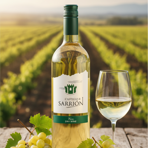 Castillo de arrion ، أبيض جاف ، Airen و Macabeo ، svol alcool ، مستوى الدخول ، 0 ، 75lt ، من Castilla La Mancha. - Product Image 6