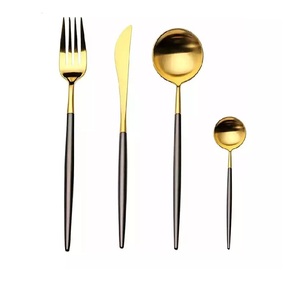 Hot Selling Spoon Fork Set With <strong>Agate</strong> Designer <strong>Handle</strong> in Gold Finishing Tabletop Center Piece Use for Home Hotel Restaurant - Product Image 6