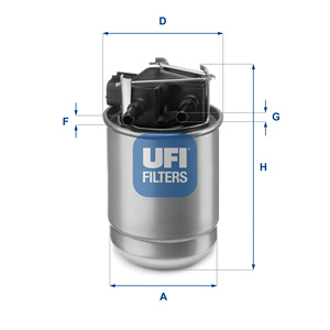 ตัวกรองน้ำมันเชื้อเพลิงสุดพิเศษที่เข้ากันได้กับรหัส UFI 55.517.00-วิศวกรรมสำหรับการกำจัดสิ่งปนเปื้อน - Product Image 2