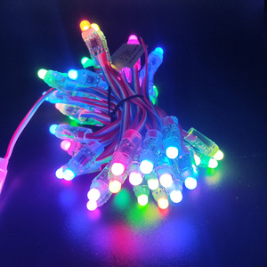 WS2811ICRGBフルカラー12mmピクセルデジタルアドレス可能5VドリームカラーLEDピクセルモジュールIP68防水ライト