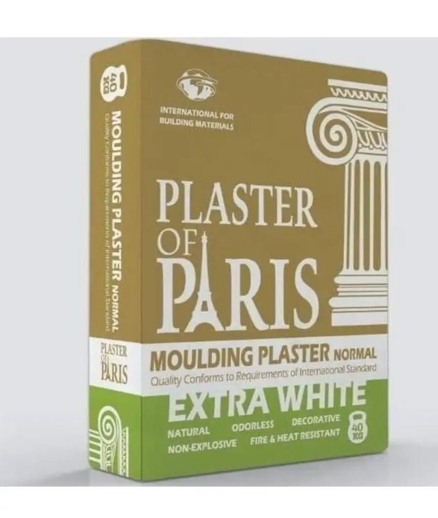 Yeso de alta calidad de París 40 kg POP Cemento blanco a Apapa Lagos Port Nigeria Yeso de yeso