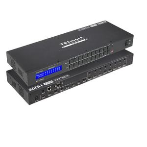 TESmart-Interruptor de vídeo 8x8, matriz de vídeo 4K 60HZ con L/R, compatible con memoria de apagado, LAN inteligente EDID RS232 IR remoto, 8 en 8 salidas, HDMI - Product Image 1