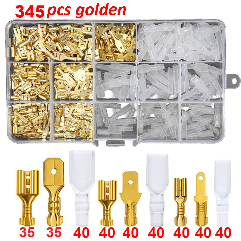 345pcs/box+Golden/silvery