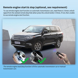 EASYGUARD ES004 versione universale pulsante di avviamento del motore con avvio remoto motore opzionale DC12V