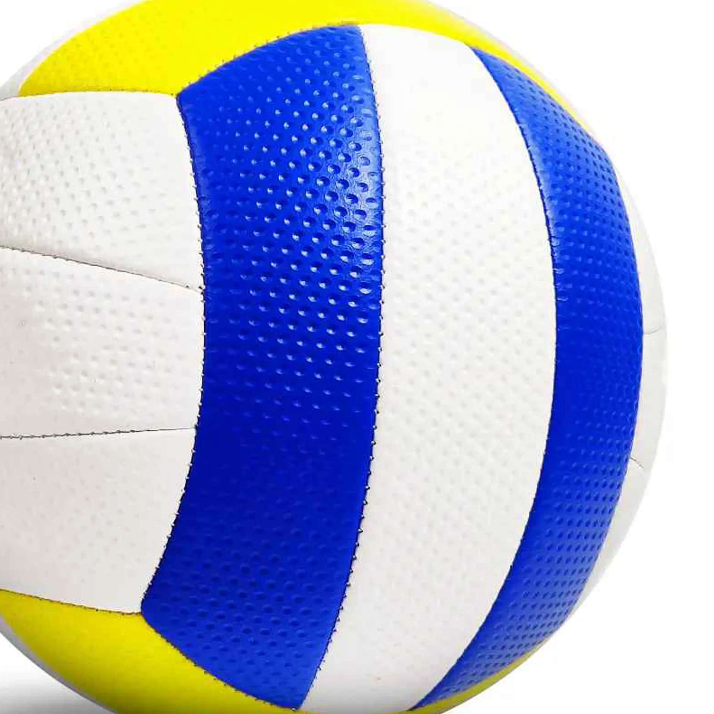 Bola de voleibol de praia de borracha de toque macio de alta qualidade padrão oficial tamanho 5 costurado à máquina novo design bola de voleibol futebol