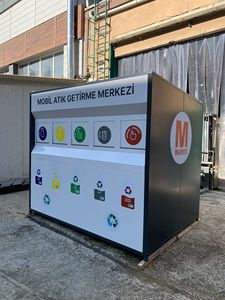 Intelligent 7-way Waste Separator Garbage Sorting Station com Reciclagem Recipientes Sucata Metal Reciclagem Equipamento