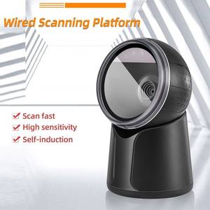 Lector de código de barras omnidireccional para escritorio, plataforma de escaneo de código QR con cable, 2D, para Precio de supermercado - Product Image 5