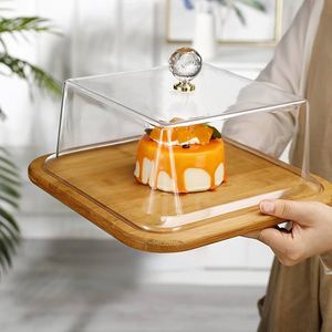 Eleganter Premium-Kuchenst änder aus klarem Glas und transparente Kuppel für stilvolle Kuchen präsentation - Product Image 4