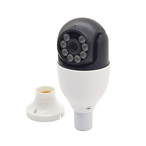 3MP E27 разъем лампы IP-камера с легкой установкой Wifi PTZ водонепроницаемый цифровой зум для внутреннего или наружного солнечного видеонаблюдения - Product Image 2