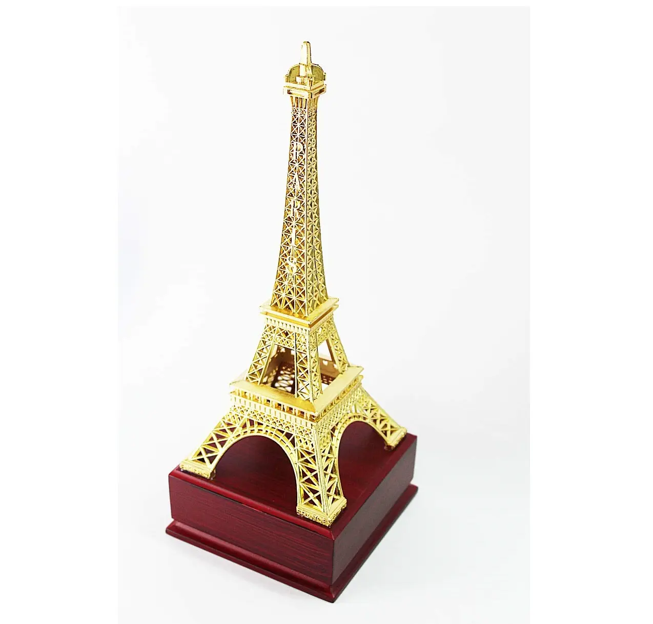 Piezas de exhibición decorativas de Mesa de la Torre Eiffel de Metal para el hogar, sala de estar, mesa central, Hotel y uso de oficina