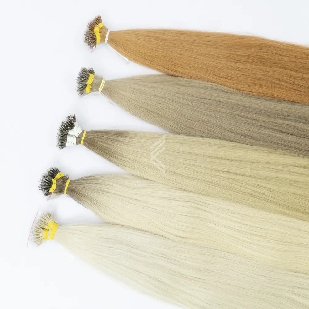 Prodotti per la stagione dei Festival anelli Nano extension dei capelli umani In zenzero, biondo, marrone e Ombre