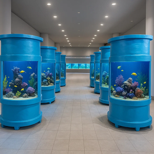 Grand <span class=keywords><strong>aquarium</strong></span> d'intérieur personnalisé de 500 gallons en verre ultra transparent en fibre de verre écologique avec caractéristiques en aluminium Réservoir d'<span class=keywords><strong>aquarium</strong></span> personnalisé - Product Image 2