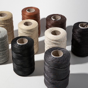 Düz deri iplik (250g) yapay anlık deri güney kore yüksek kaliteli Polyester iplik parlak tığ Knitters çanta için