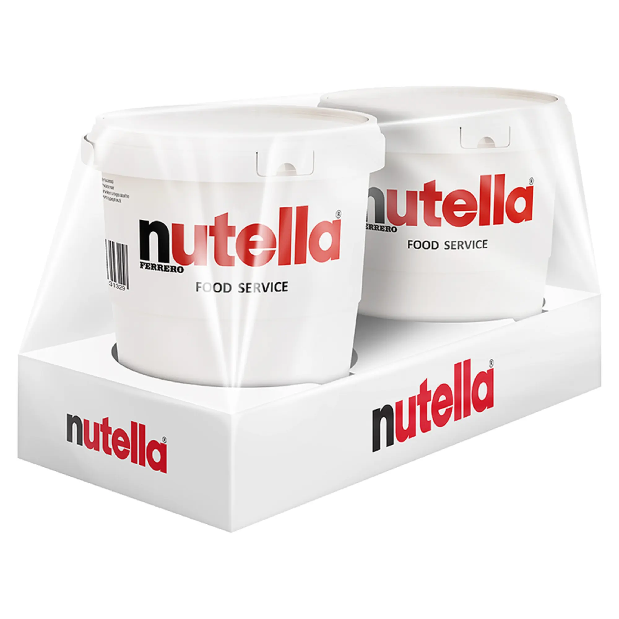 Nutella Ferrero Pâte à tartiner au chocolat et aux noisettes Pâte à tartiner au chocolat et aux noisettes Nutella, format en vrac pour le service alimentaire, confiserie en gros