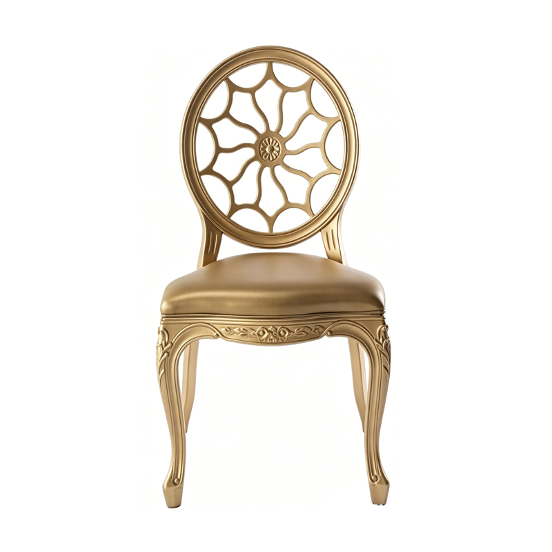 Chaises de salle à manger dorées