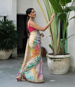 Designer Traditional Linen Saree for Women Heavy Bridal Party Wear Indian Manufacturer <strong>Latest</strong> Silk <strong>Sari</strong> for Wedding Season
