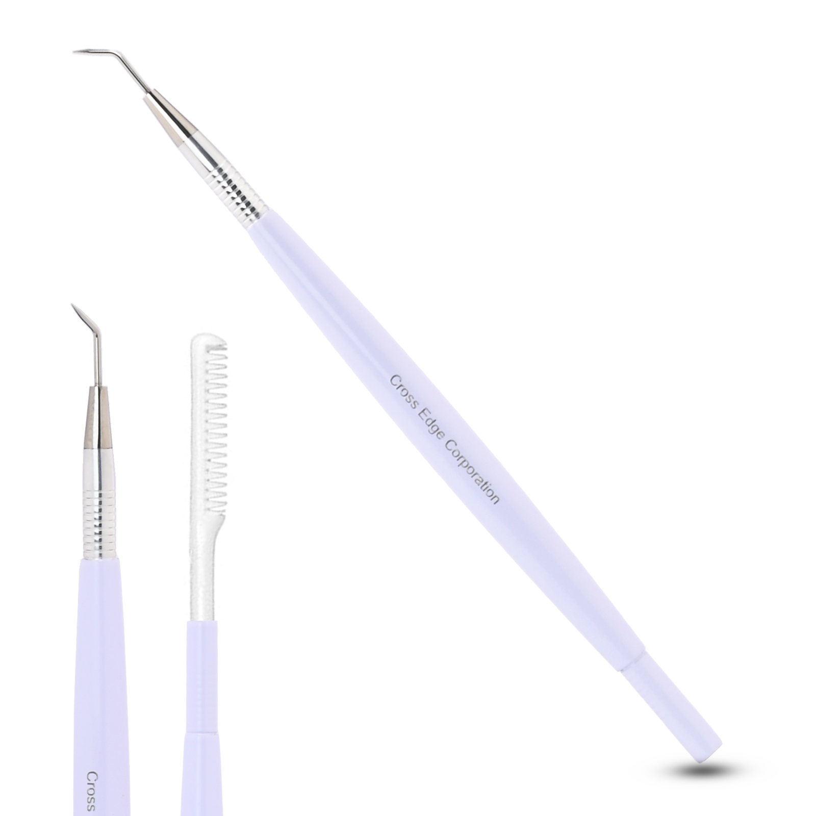 White with Silver tip