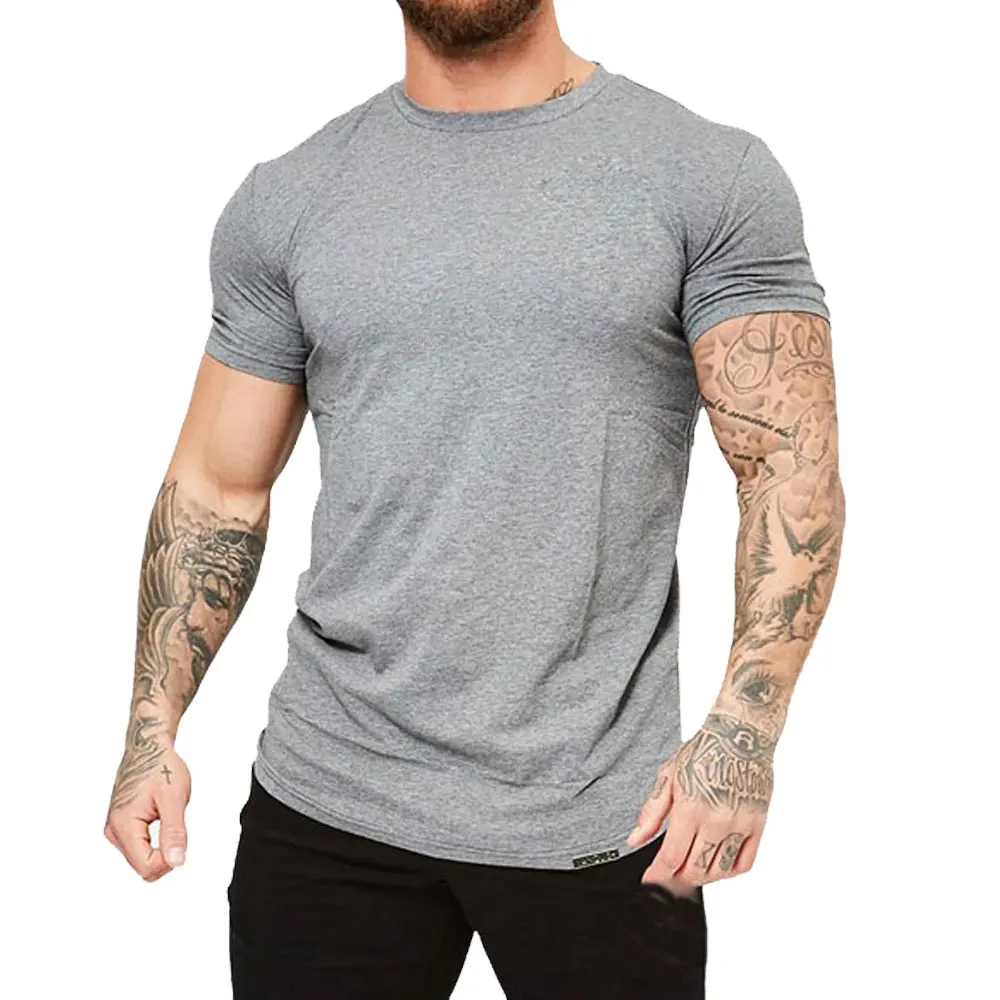 Camiseta de peso pesado con logotipo personalizado, camiseta para hombre, camisetas en blanco de gran tamaño de algodón grueso 220GSM